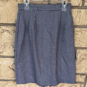 David Benjamin Classic Blue Checkered Women's Skirt Size Small